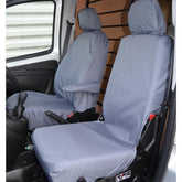 Citroen Nemo 2008 On Driver’s Seat And Folding Passenger Seat Covers - Pair - Grey